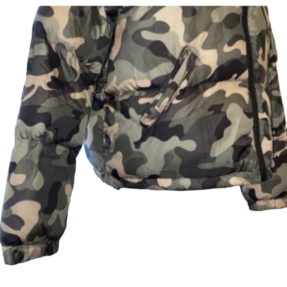 Ci Sona Camouflage Quilted Puffer Jacket M - Picture 5 of 10